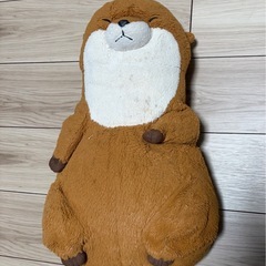 動物デザイン ぬいぐるみクッション｜抱き枕｜約50×30cm｜やわらか｜中古 の画像