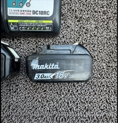 Makita 18V リチウムイオンバッテリー 3.0Ah 2個セット ケース付き