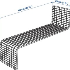 <賃貸も使える>イケア SVENSHULT ウォールシェルフ 60x20cmの画像