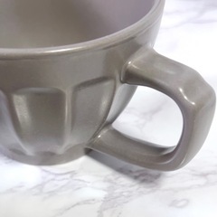 
セリア　マグカップ　グレー2個の画像