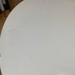 ローテーブル　ホワイト　丸型　楕円形　白の画像