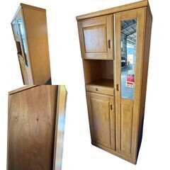 商談中【お引取 限定】木製シューズクローゼット　750×390×1795　下駄箱　＊057-Hの画像