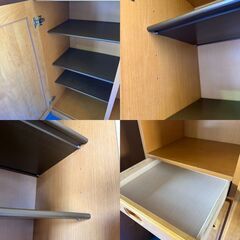 商談中【お引取 限定】木製シューズクローゼット　750×390×1795　下駄箱　＊057-Hの画像