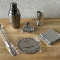 カクテルメジャーセット　カクテルシェーカー　メジャーカップの画像