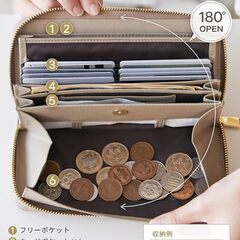 長財布 モーブピンクの画像