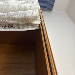 高さ178cm 収納棚　カーテン付き の画像