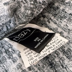 SHEIN シーイン DAZY オープンフロントカーディガン XS グレーの画像