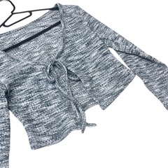 SHEIN シーイン DAZY オープンフロントカーディガン XS グレーの画像