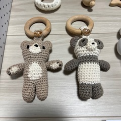 【美品】hoppl ベビージム　ラトル　アミマルズ　ベビーリングの画像