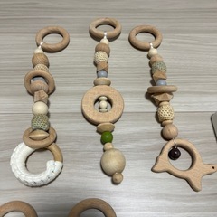 【美品】hoppl ベビージム　ラトル　アミマルズ　ベビーリングの画像