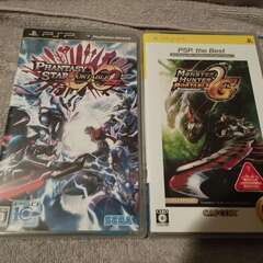 PSP3000【ソフト2本、充電器、バッテリー、2GBメモカ付き】の画像