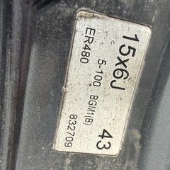 スタッドレスホイール付きの画像