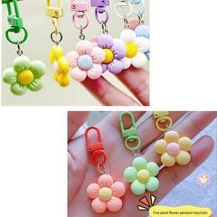 フラワーチャーム（新品）グリーンの画像