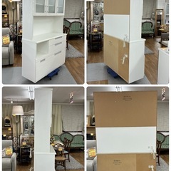 ジモティー限定価格！S148 ⭐ NITORI ニトリ キッチンボード ダリア120 3枚扉 幅119.5cm USED 綺麗 の画像