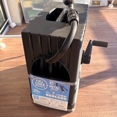 【美品】イリスオーヤマ ホースリール フルカバーホースリール EX 20M 散水ホース 水道ホース 園芸 ダークグレー/ブラック FHEXN-20の画像