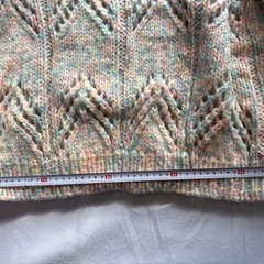 セーター　ハンドメイド　白の画像