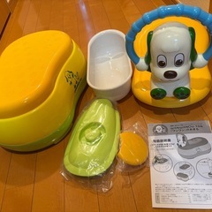 美品⭐️　ワンワン　おまる　補助便座　踏み台の画像