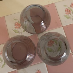 スモークグレー 少し大きめなガラスコップ 3個セットの画像