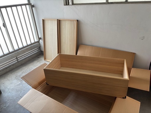 桐箪笥・大容量天然木収納・ボックス 2個セット 桐箪笥・大容量天然木収納・ボックス 2個セット