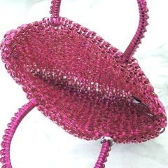 【極美品】ANTEPRIMA アンテプリマ スタンダード ミニアトゥーラ フクシアピンクの画像