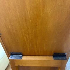 木製フレーム 立て掛け式 全身鏡／折りたたみ可
の画像