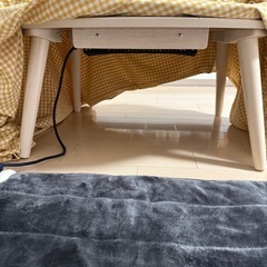 1人用　こたつ　ホットカーペット　ニトリの画像