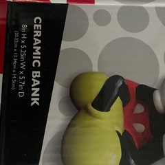 ミッキーand ミニーマウスの貯金箱(陶器製)の画像