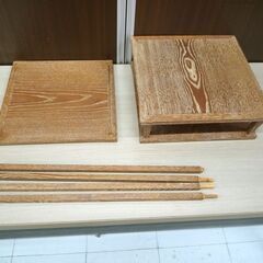 破損部分あり 要修理 茶道 茶道具 更好棚 こうこうだな 三段 中古 木製 苫小牧西店の画像