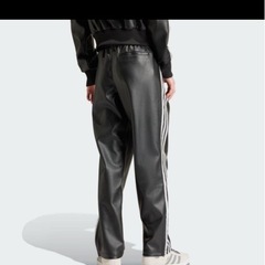 フェイクレザー　アディカラー　スリーストライプ　ファイヤーバード　トラックパンツの画像