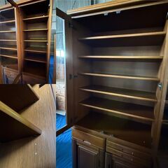 【お引取 限定】食器棚　1350×400×1900　大型収納家具　＊059-Hの画像