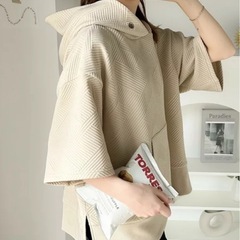 【【 JaVa ジャバコラボ 】】大人フーディー　斜めストライプ柄パーカー／クラシカルエルフ（Classical Elf）の画像