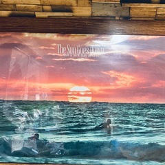 大型　古材額縁&ポスターの画像