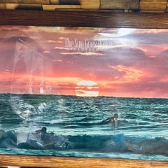 大型　古材額縁&ポスターの画像