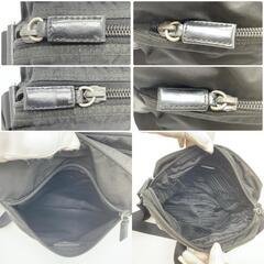 PRADA プラダ テスートナイロン レザー サコッシュ ショルダーバッグ メッセンジャーバッグ クロスボディ 三角ロゴプレート トライアングルロゴプレート 白タグ 肩掛け 斜め掛け レディース メンズ ユニセックスの画像