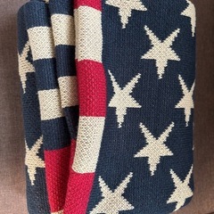 ラグマット　ブランケット　ラグ　アンティーク　アメリカ　　ソファベッド　レトロの画像