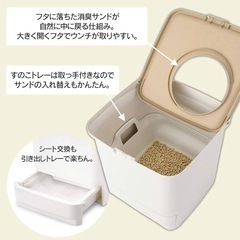 アイリスオーヤマ 上から猫トイレ システムトイレの画像