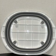 折りたたみ　#バケツ シリコン製 10L グレー ホワイトの画像