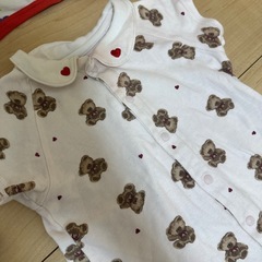 アプレレクール　ベビー用ロンパース 6点セット クマ柄の画像