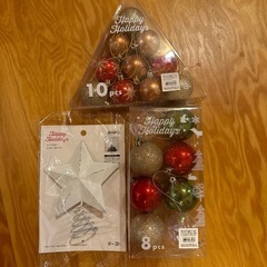 終了【無料】クリスマスツリー/120cm/ニトリ購入/オーナメント有りの画像