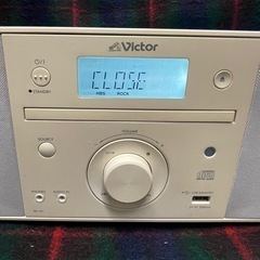 Victor/ビクター RD-N1 ミニ コンポ　CDプレーヤー ラジオ Victor ビクター ホワイト CD USB ラジカセの画像