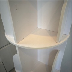 回転式本棚（ホワイト4段）の画像