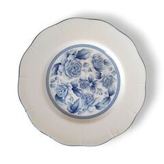 有田焼　ブルーダマスクシリーズ　プレート２枚　レトロ　ヴィンテージの画像