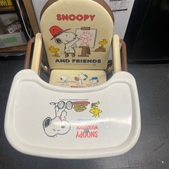 【中古】スヌーピー ハイチェア ベビー用【E1215IL】の画像