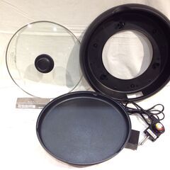 ●●252●強力加熱 ホットプレート / ブラック HOT PLATE 調理家電の画像