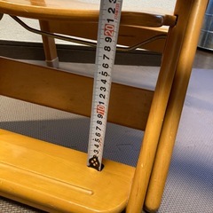 日本製ハイローチェア　木製スライドチェア　子ども椅子の画像