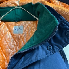 防寒着 作業着 工事現場 ジャンパー アウター 未使用 上着 紺色 ネイビーの画像