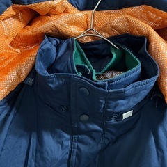 防寒着 作業着 工事現場 ジャンパー アウター 未使用 上着 紺色 ネイビーの画像