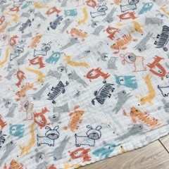 ガーゼ　ブランケット　タオル　アニマル柄の画像