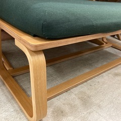 ☘️無印良品/*MUJI☘️3点ダイニングセット☘️人気モデル☘️オーク材☘️椅子替えカバー付き☘️グリーン☘️ナチュラル☘️ウッド☘️2717の画像