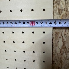 木製有孔ボード/穴あきボード5枚の画像